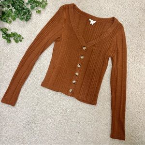 aeropostale button-up sweatshirt